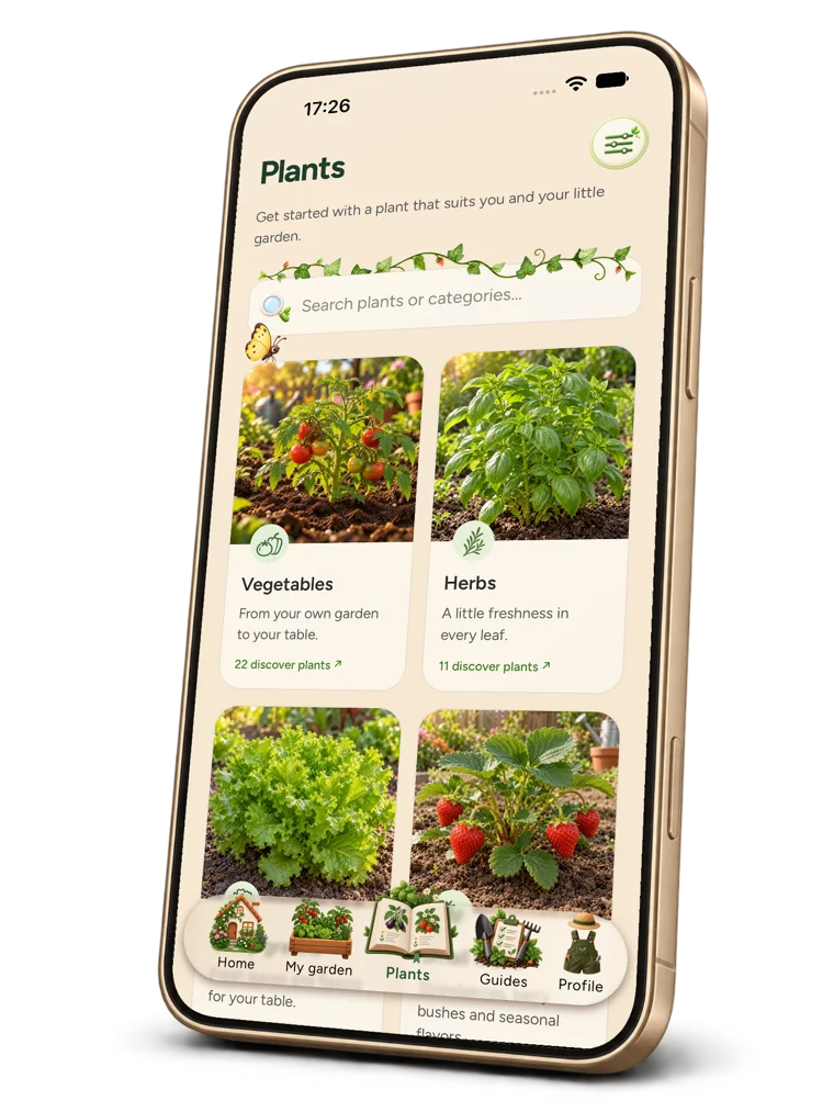 Plant catalog on iPhone