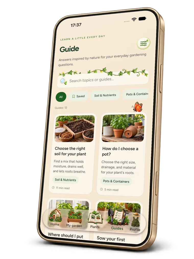 Growing guides on iPhone